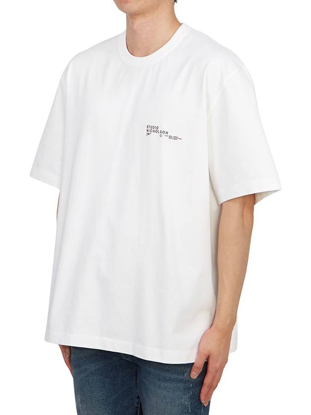 Module Logo Cotton Short Sleeve T-Shirt White - STUDIO NICHOLSON - BALAAN 3