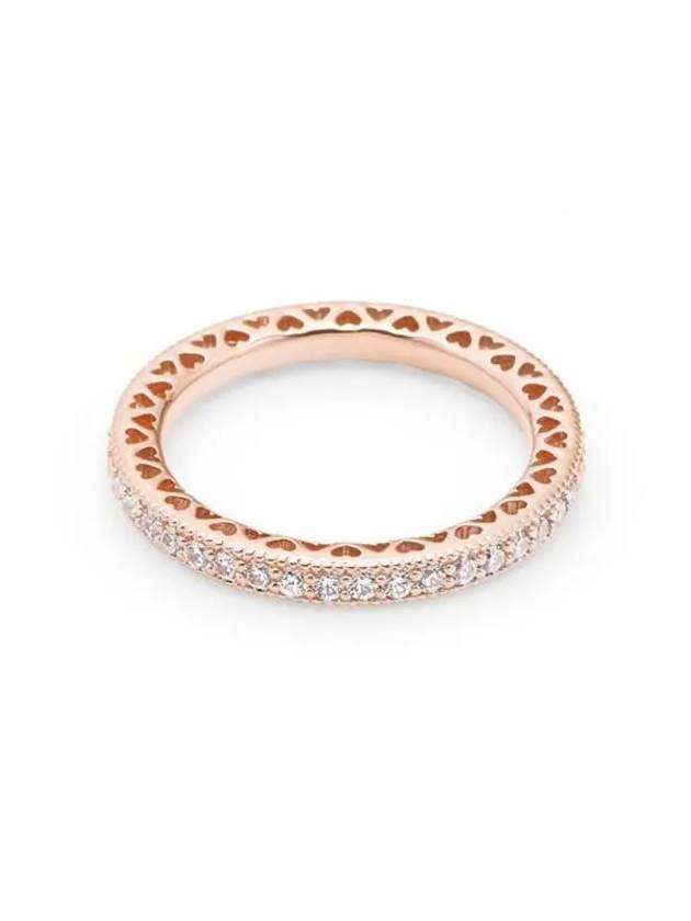 Sparkle Heart Ring Rose Gold - PANDORA - BALAAN 3