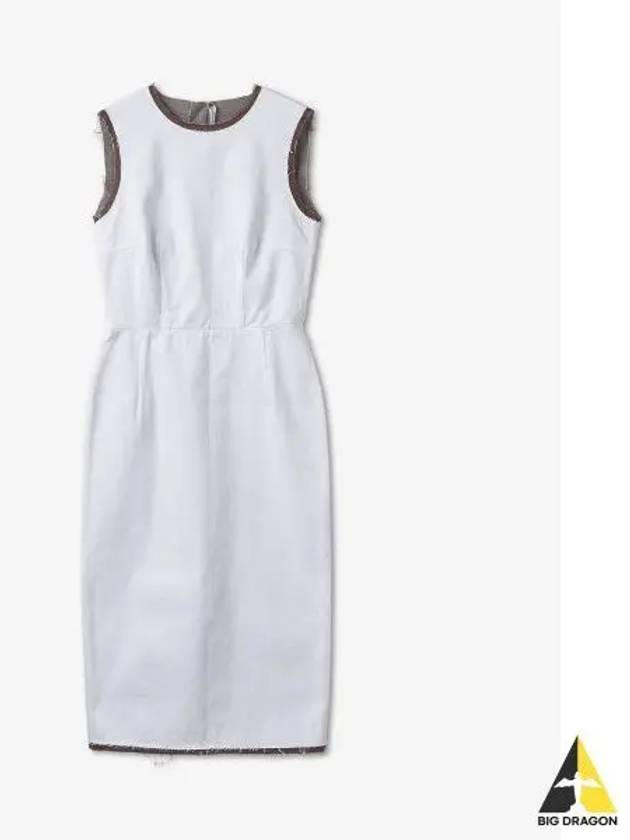 Back button fit dress white 231W4640010 - RAF SIMONS - BALAAN 1