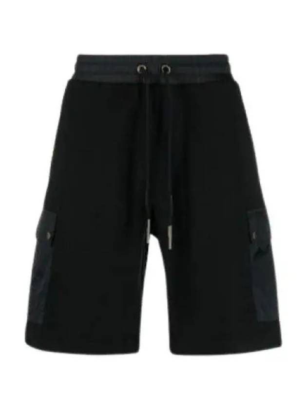 Drawstring Cargo Shorts Black - MONCLER - BALAAN 2