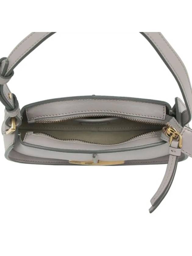 T Timeless Leather Shoulder Bag Grey - TOD'S - BALAAN 4