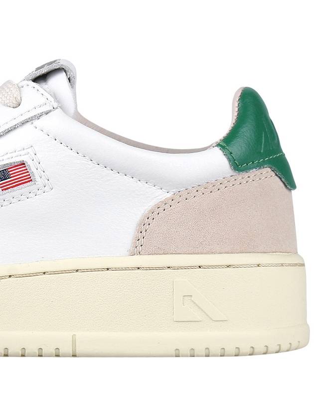 Medalist Suede Green Tab Low Top Sneakers White Beige - AUTRY - BALAAN 7