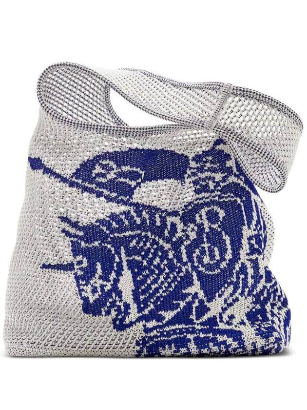 EKD Crochet Large Tote Bag White - BURBERRY - BALAAN 1