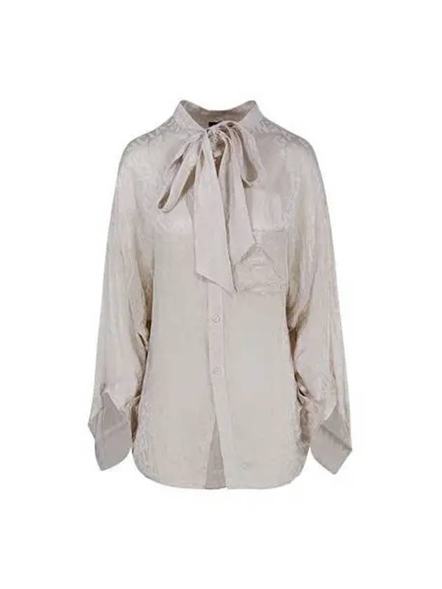 Shirt Twist Swing Silk Blouse Ivory - BALENCIAGA - BALAAN 1