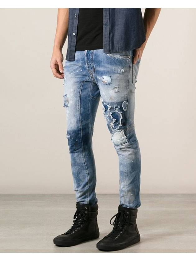 Men s Bike Jeans Dispatch Skinny Blue S71LA0781 - DSQUARED2 - BALAAN 6