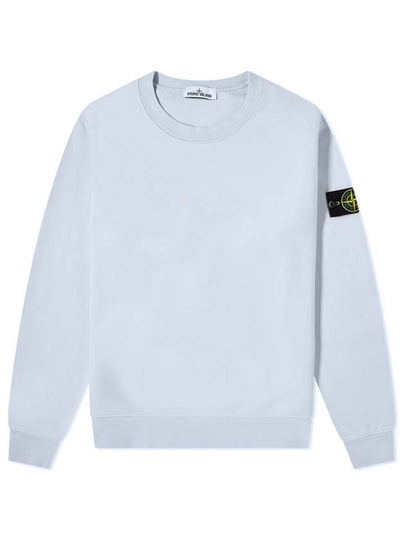 Men's Wappen Patch Sweatshirt Light Sky Blue - STONE ISLAND - BALAAN 2