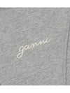 gray zip up hoodie - GANNI - BALAAN 5