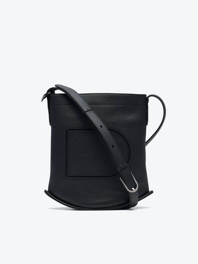 Pin Daily MM Surpique Taurillon Cross Bag Black - DELVAUX - BALAAN 1