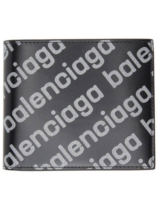 Reflected Logo Half Wallet Black - BALENCIAGA - BALAAN 2