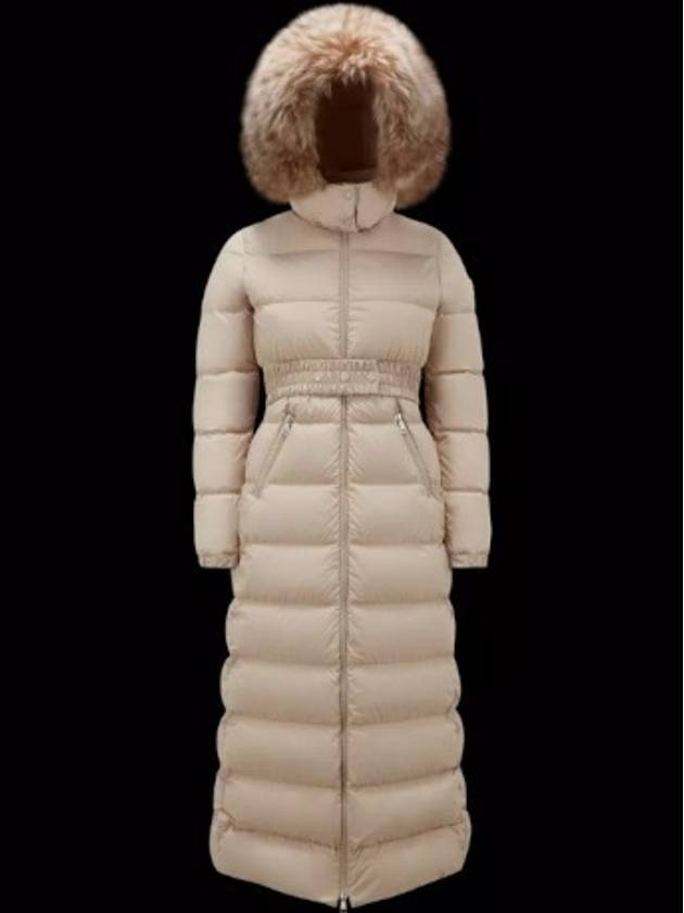 Hudson Fudson long down padded jacket beige - MONCLER - BALAAN 2