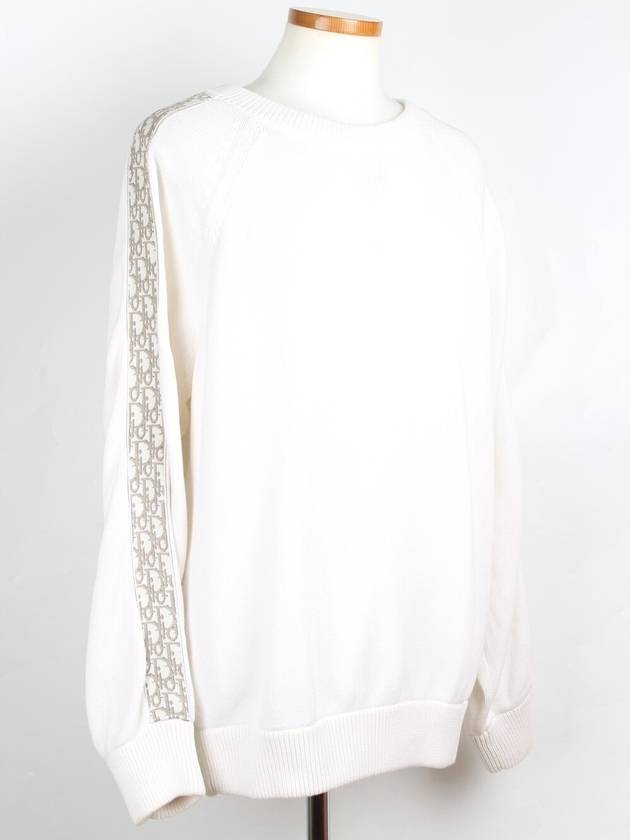 Oblique insert knit white XL - DIOR - BALAAN 6