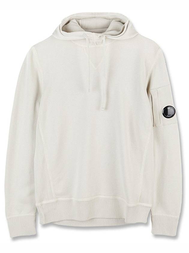 Lens Wappen Sandshell Hoodie Ivory - CP COMPANY - BALAAN 2