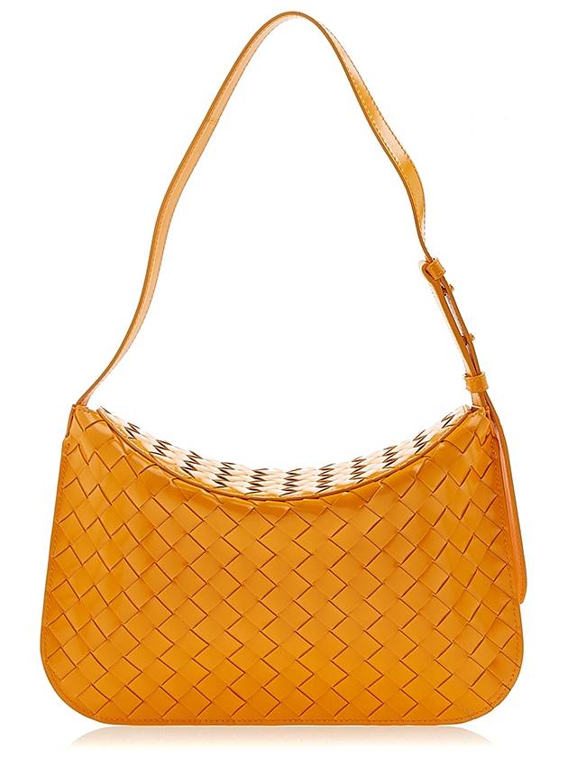 Intrecciato Flap Shoulder Bag Tangerine - BOTTEGA VENETA - BALAAN 4