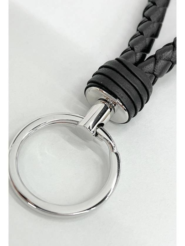 Intrecciato key ring black 113539 - BOTTEGA VENETA - BALAAN 3