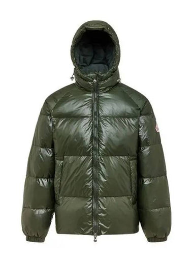 STEN Hooded Unisex Down Jacket Deep Khaki - PYRENEX - BALAAN 1