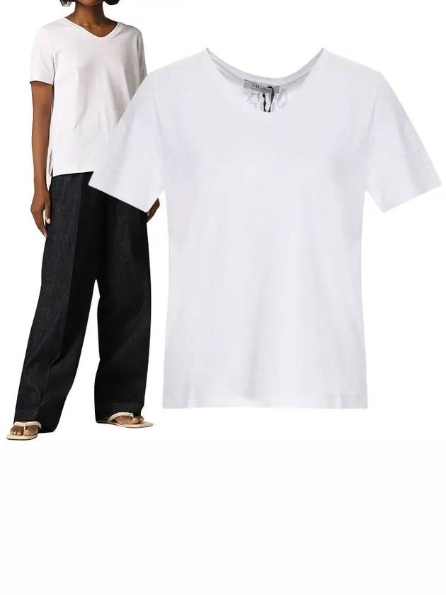 CESARE 001 Vneck short sleeve tshirt - MAX MARA - BALAAN 1