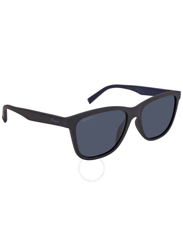 Eyewear Rectangular Sunglasses Blue Black - SALVATORE FERRAGAMO - BALAAN 4