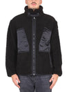 Jimbo Eco Shearling Fleece Zip-Up Jacket Black - MOOSE KNUCKLES - BALAAN 2