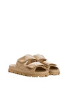 Nappa Leather Slippers Beige - PRADA - BALAAN 2