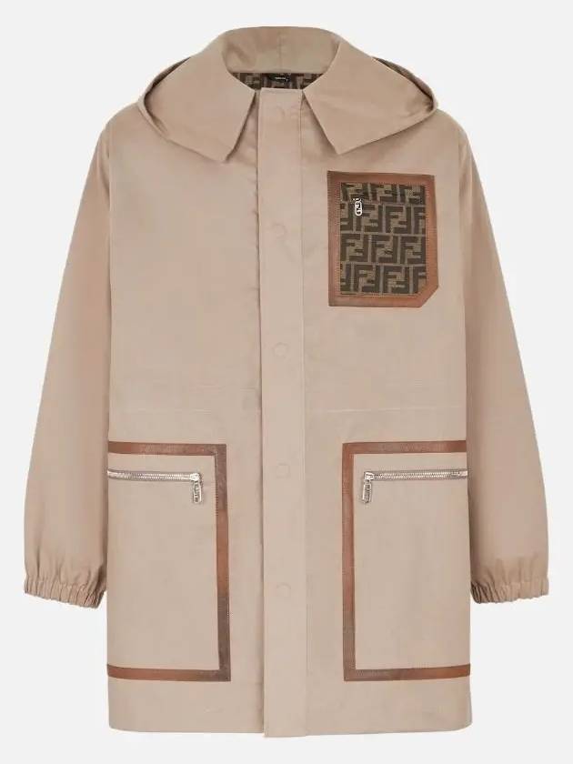 Cappuccino Cotton Parka Brown - FENDI - BALAAN 3