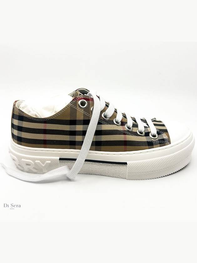 Vintage Check Cotton Sneakers Archive Beige - BURBERRY - BALAAN 4