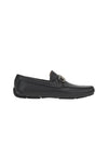 Gancini Ornament Driving Shoes Black - SALVATORE FERRAGAMO - BALAAN 4