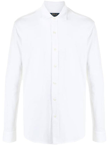 Men's Logo Oxford Long Sleeves Shirt White - POLO RALPH LAUREN - BALAAN 1