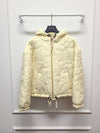 Used luxury goods Lewis It 36 White reversible quilted monogram padded jumper - LOUIS VUITTON - BALAAN 1