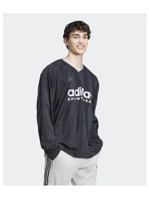 adidas tee long sleeve jacquard jersey black IX1336 - ADIDAS - BALAAN 2