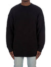 logo jacquard cotton knit black - BALENCIAGA - BALAAN.