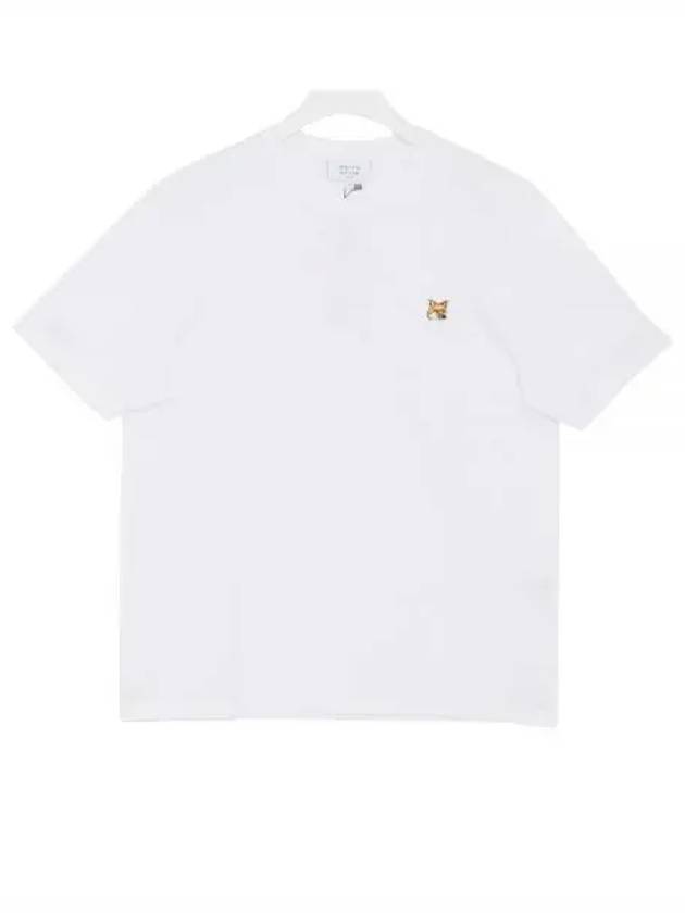 Fox Head Patch Classic Short Sleeve T-Shirt White - MAISON KITSUNE - BALAAN 2