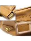 Prada BN2158 Brown Saffiano Lux Gold Frame Tote Bag - PRADA - BALAAN 7