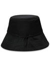 Embroidered Bucket Hat Basic Logo Bucket Hat Black MCFW23BC 1BK - MACKY - BALAAN 3