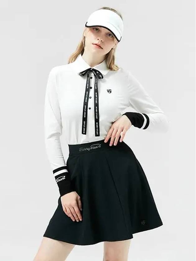 Golf Classic A-Line Skirt Black - HENRY STUART - BALAAN 1