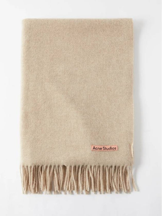 Wool Fringe Muffler Oatmeal Melange - ACNE STUDIOS - BALAAN 2