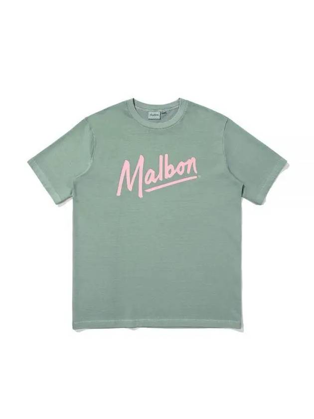 Tocotoco Pigment Round T-Shirt GREEN MAN M3321PRS41GRN - MALBON GOLF - BALAAN 1