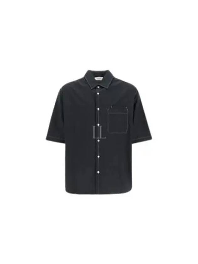 Double Pocket Short Sleeve Shirt Black - LEMAIRE - BALAAN 2