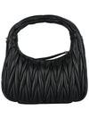 Wander Materasse Nappa Leather Mini Hobo Tote Bag Black - MIU MIU - BALAAN 6