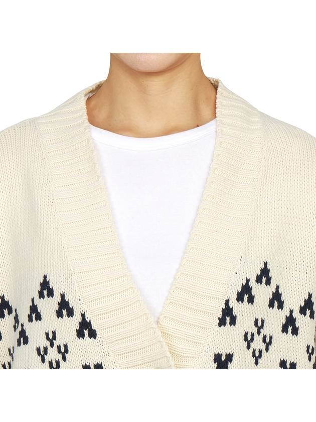 Acacia V Neck Cardigan Ivory - MAX MARA - BALAAN 6