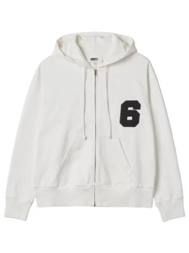 MM6 patch zip up hood white - MAISON MARGIELA - BALAAN 1