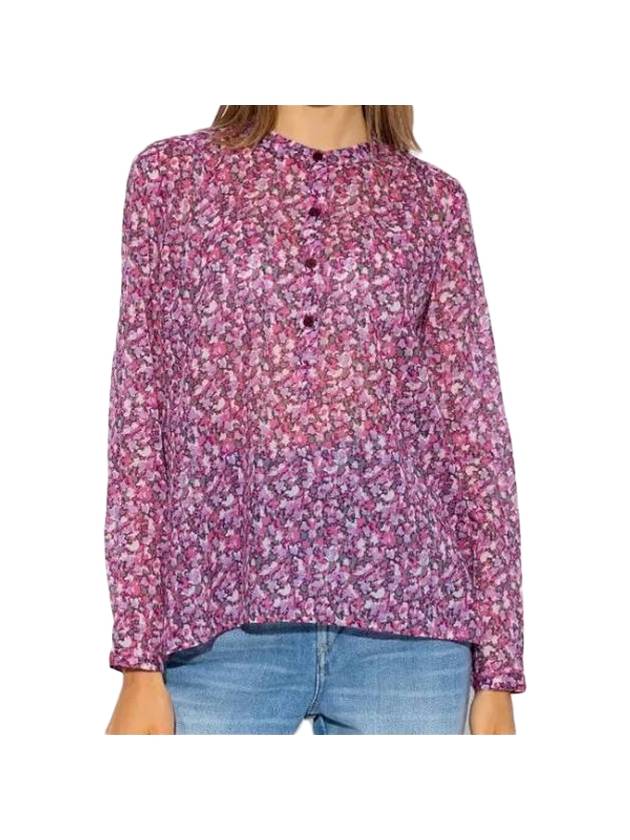 Maria Floral Blouse Purple - ISABEL MARANT - BALAAN 1