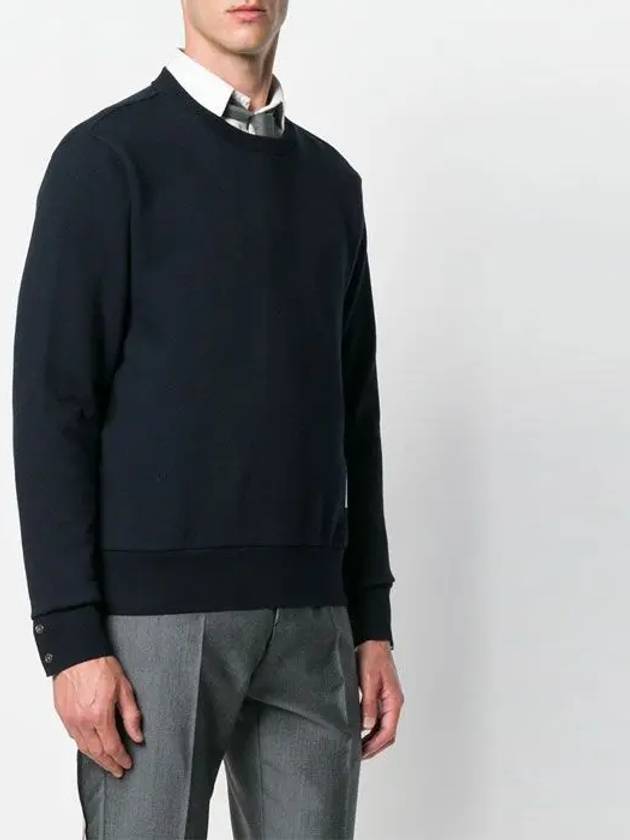 Center Back Stripe Crewneck Sweatshirt Navy - THOM BROWNE - BALAAN 5