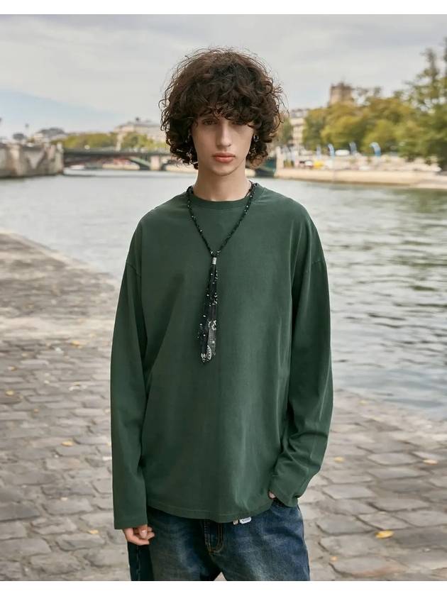 New Pigment Long Sleeve T-Shirt Blue Green - FLUKE - BALAAN 2