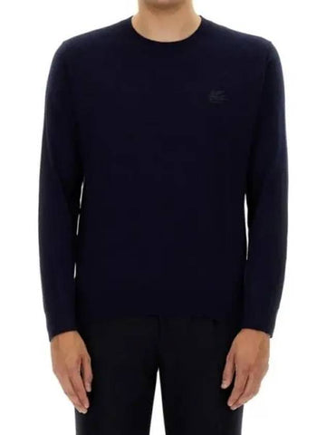 MRMA0017AC271B 0065 Pegaso Logo Cotton Sweater - ETRO - BALAAN 1