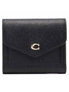 Win Small Leather Bicycle Wallet Black - COACH - BALAAN 1