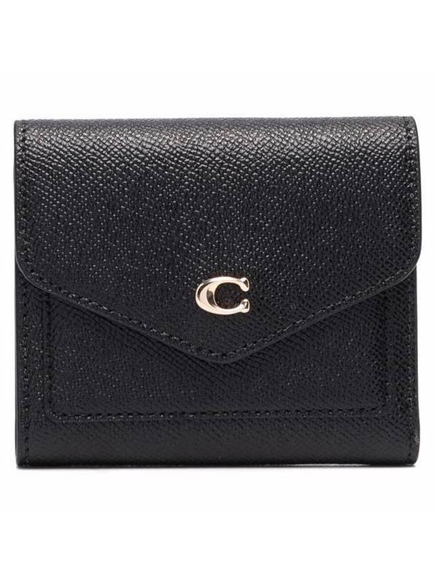 Win Small Leather Bicycle Wallet Black - COACH - BALAAN 1