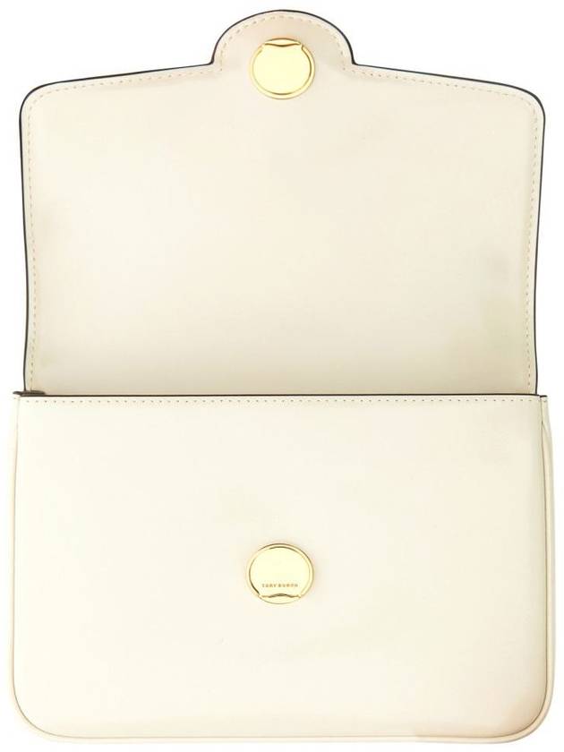 Robinson Spazzolato Convertible Logo Shoulder Bag White - TORY BURCH - BALAAN 6