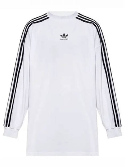 Oversized Long Sleeve T-Shirt White - BALENCIAGA - BALAAN 2