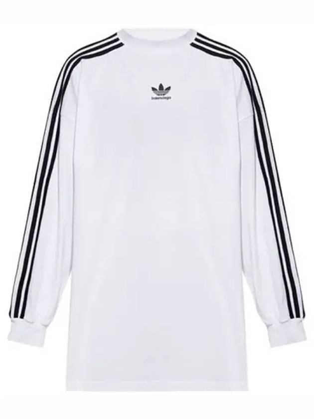 Oversized Long Sleeve T-Shirt White - BALENCIAGA - BALAAN 2