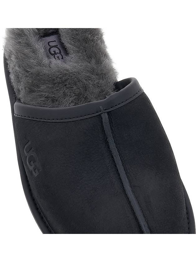 Scuff Leather Slippers Black - UGG - BALAAN 9